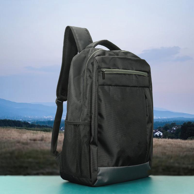 Polyester Backpack With Zipper Closure